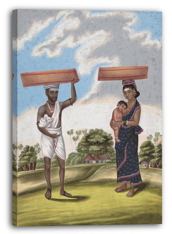 Leinwandbild Anonym, Inder, 19. Jahrhundert - Mad-seller, in Malabar Cast, from Indian Trades and Castes