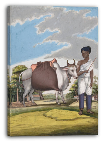 Leinwandbild Anonym, Inder, 19. Jahrhundert - Puckaly in Moor Cast, von Indian Trades und Kasten