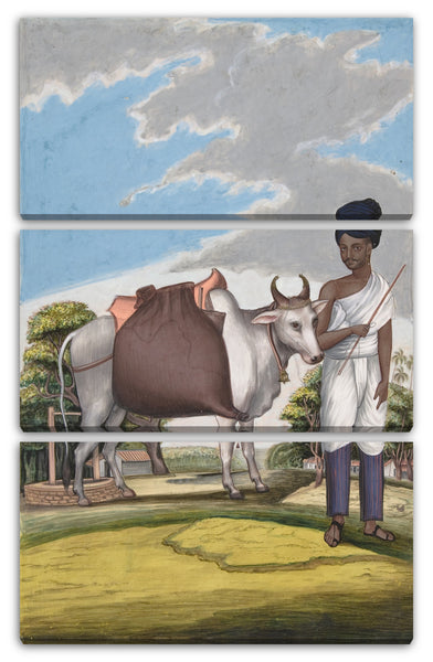 Leinwandbild Anonym, Inder, 19. Jahrhundert - Puckaly in Moor Cast, von Indian Trades und Kasten
