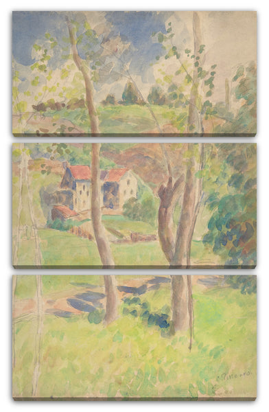 Leinwandbild Camille Pissarro - Landschaft