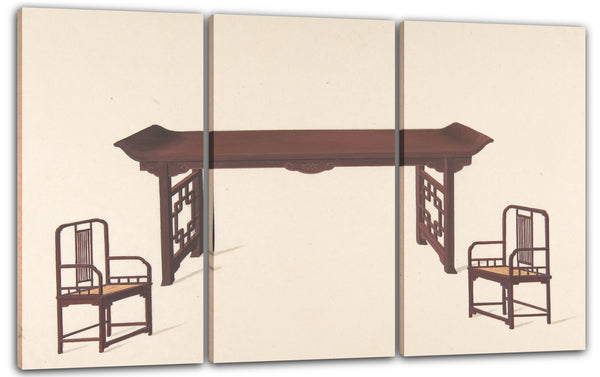 Leinwandbild Anonym, Chinesisch, 19. Jahrhundert - Design für Exportmöbel