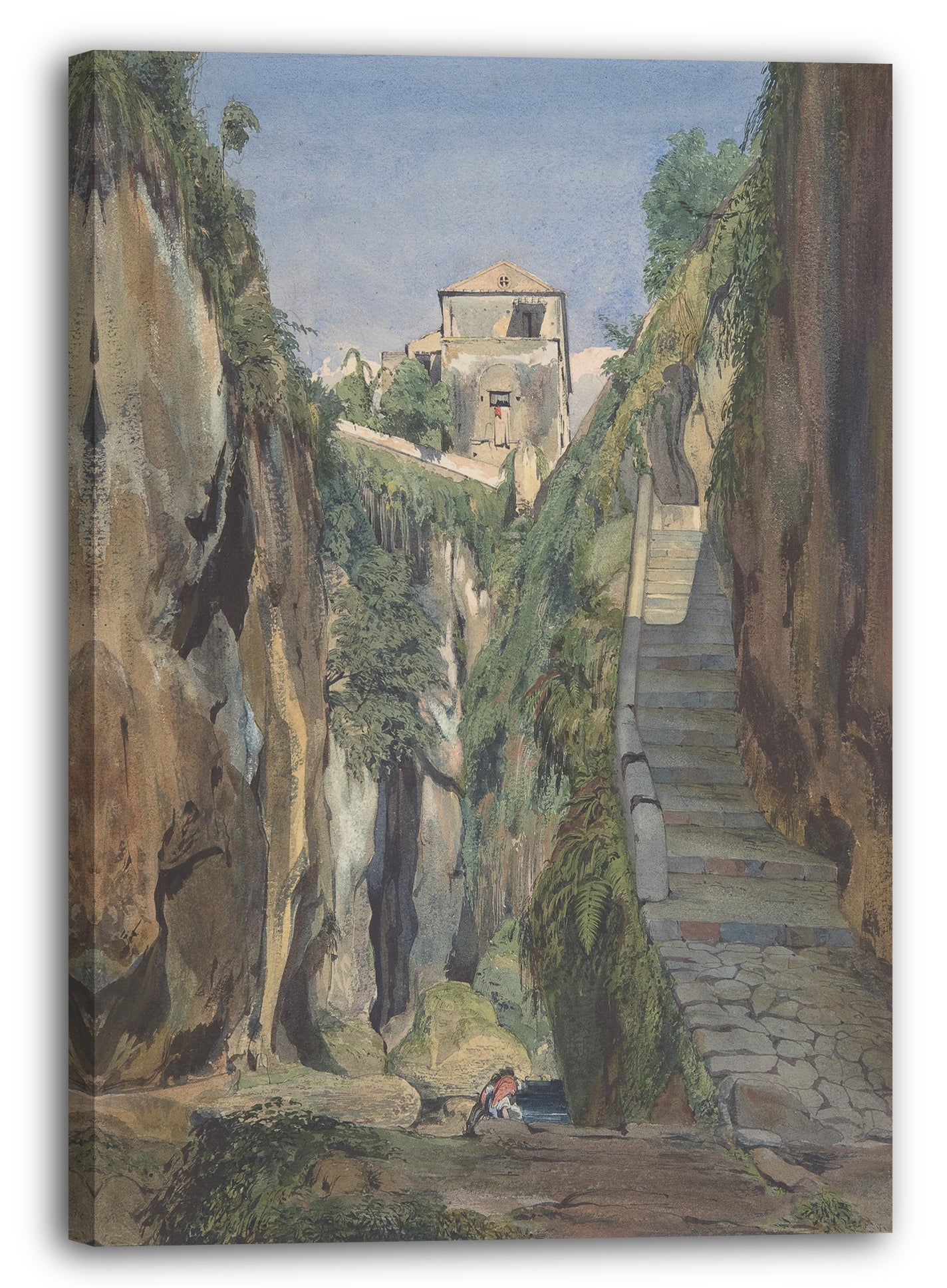 Leinwandbild Thomas Hartley Cromek - Ein Glen in Sorrent