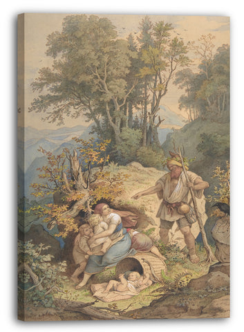 Leinwandbild Adrian Ludwig Richter - Rübezahl