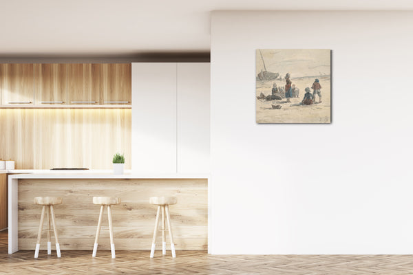 Leinwandbild Eugène Boudin - Fischerfrauen