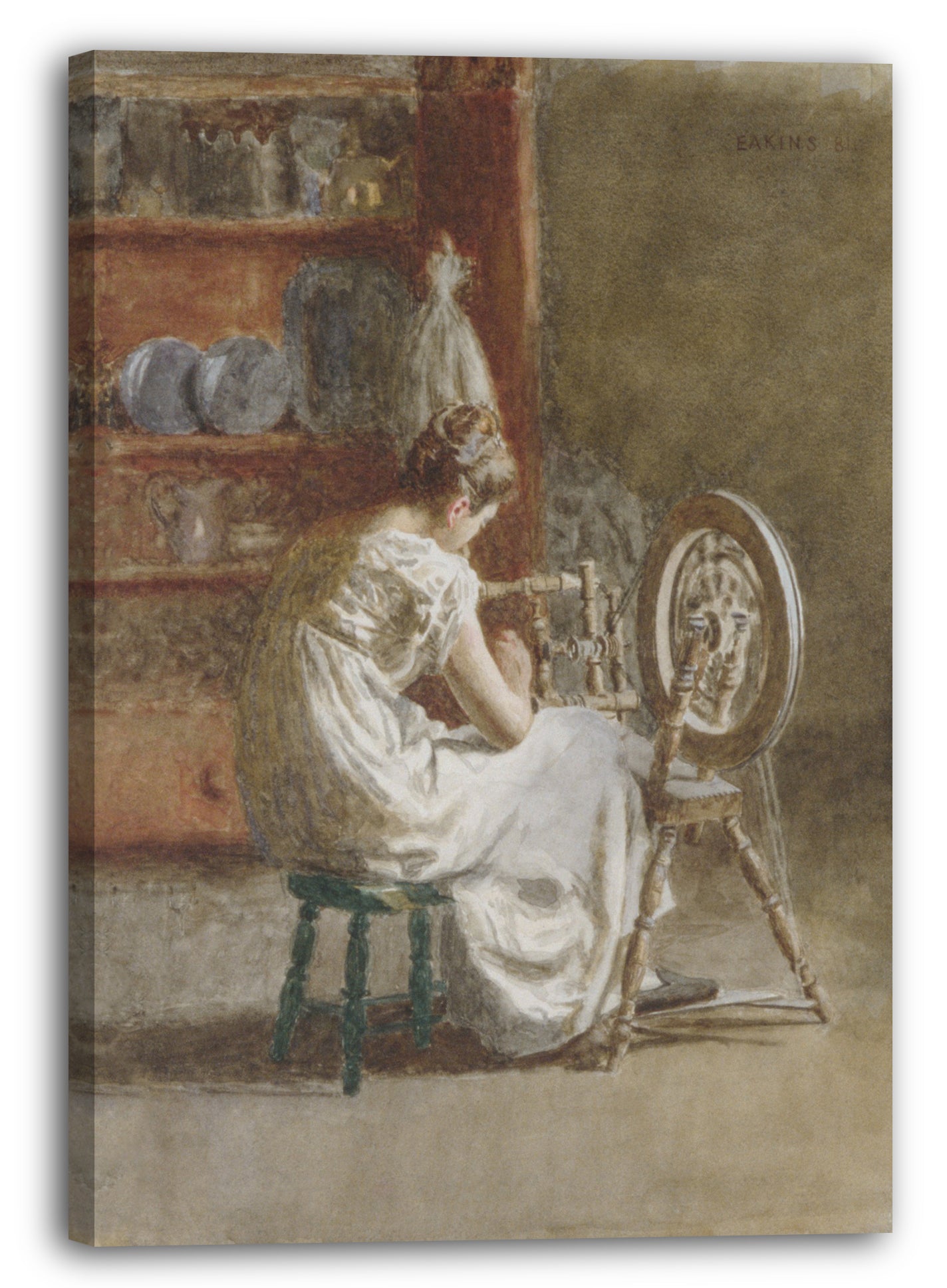Leinwandbild Thomas Eakins - Homespun