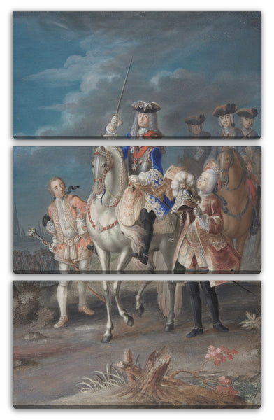 Leinwandbild Anonym, Französisch, 18. Jahrhundert - Porträt des Gemahls der russischen Kaiserin