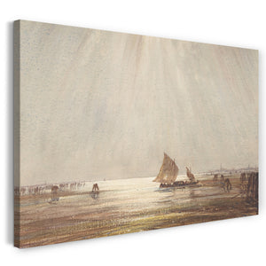 Leinwandbild Félix-François-Georges-Philibert Ziem - Venezianisches Fischerboot