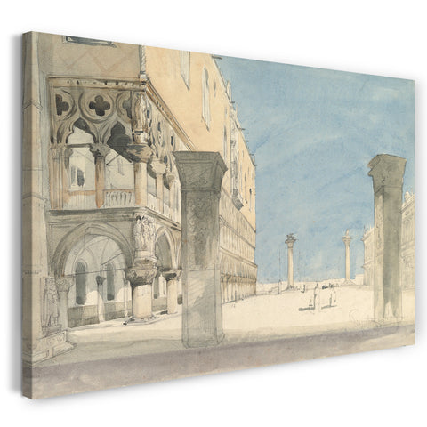 Leinwandbild Wilhelm Gail - Blick auf die Piazzetta di San Marco in Venedig