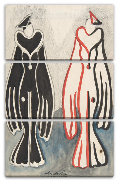 Leinwandbild Sergey Sudeikin - Kostüme für 'New Faces' (?), Radio City, Dominosteine