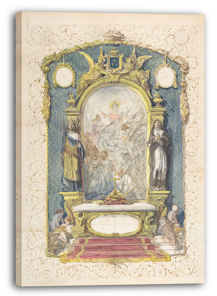 Leinwandbild Emile-Charles Wattier - Altar flankiert von St. Louis und St. Theresa