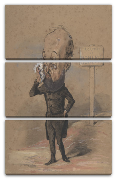 Leinwandbild Nadar - Karikatur von Henri Mürger