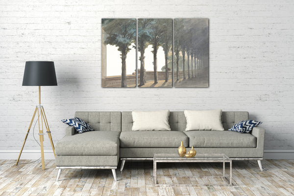 Top-Angebot Kunstdruck Eugène Cicéri - Design für ein Bühnenbild an der Opéra, Paris Leinwand auf Keilrahmen gespannt