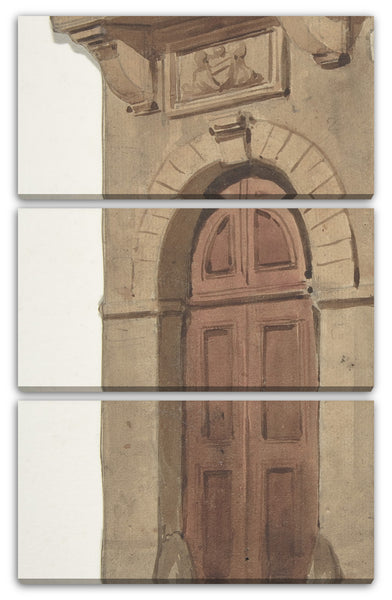 Leinwandbild Eugène Cicéri - Design für ein Bühnenbild an der Opéra, Paris