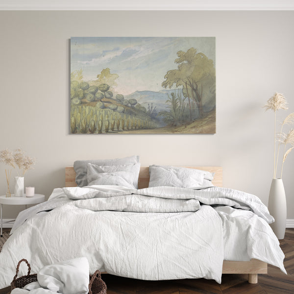 Top-Angebot Kunstdruck Eugène Cicéri - Design für ein Bühnenbild an der Opéra, Paris Leinwand auf Keilrahmen gespannt