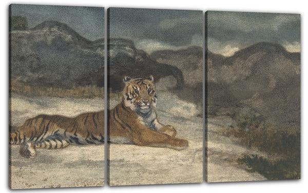 Leinwandbild Antoine-Louis Barye - Königlicher Tiger