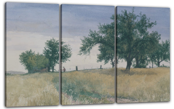 Leinwandbild John Henry Hill - Das Strohfeld