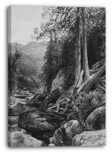 Leinwandbild George Henry Smillie - Ausable Fluss