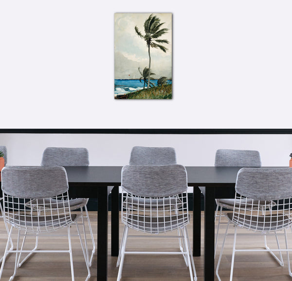 Top-Angebot Kunstdruck Winslow Homer - Palme, Nassau Leinwand auf Keilrahmen gespannt