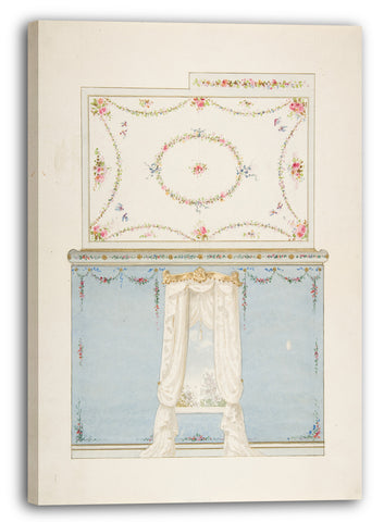 Top-Angebot Kunstdruck Anonym, Französisch, 19. Jahrhundert - Decken- und Wandgestaltung Leinwand auf Keilrahmen gespannt