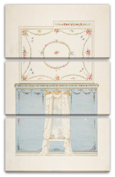 Leinwandbild Anonym, Französisch, 19. Jahrhundert - Decken- und Wandgestaltung