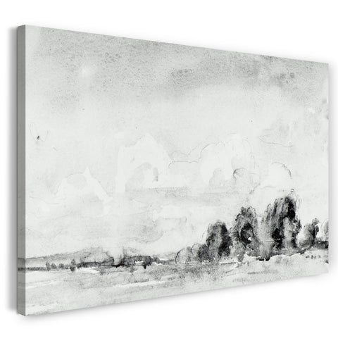 Top-Angebot Kunstdruck Henry Tonks - Landschaft Leinwand auf Keilrahmen gespannt