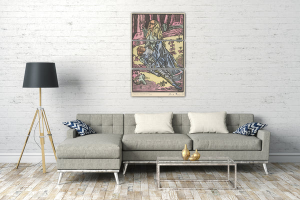 Top-Angebot Kunstdruck Emile Bernard - Tod des Reiters oder Brandemart weinend (Roland Furieux) Leinwand auf Keilrahmen gespannt