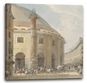 Leinwandbild Pierre François Léonard Fontaines - La Halle aux Blés, Außenansicht