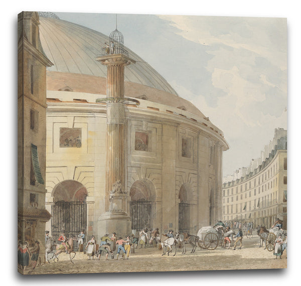 Leinwandbild Pierre François Léonard Fontaines - La Halle aux Blés, Außenansicht