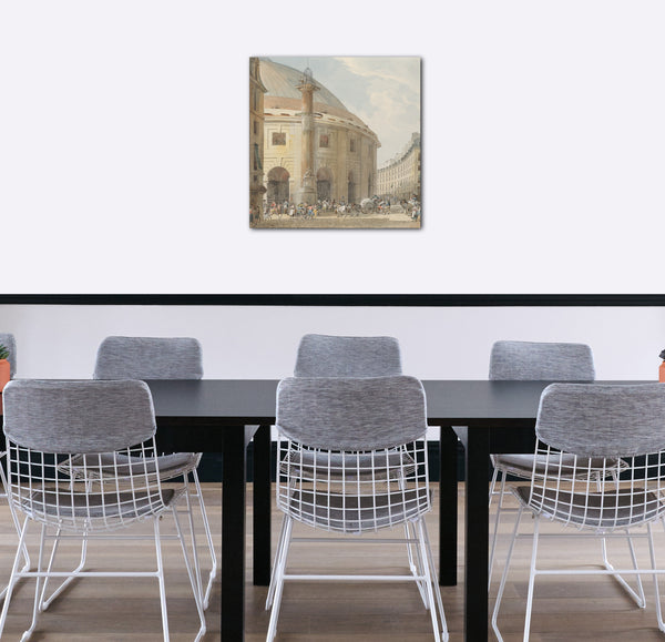 Leinwandbild Pierre François Léonard Fontaines - La Halle aux Blés, Außenansicht