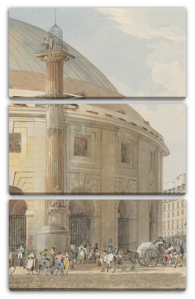 Leinwandbild Pierre François Léonard Fontaines - La Halle aux Blés, Außenansicht