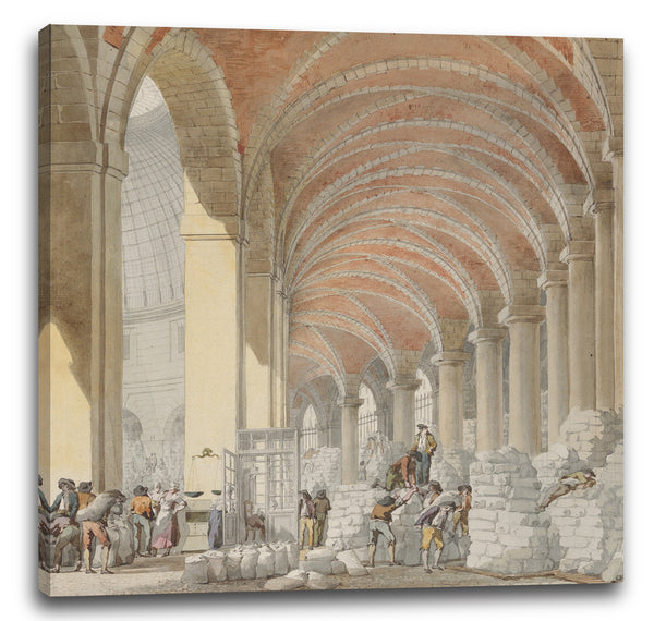Leinwandbild Pierre François Léonard Fontaines - La Halle aux Blés, Innenansicht
