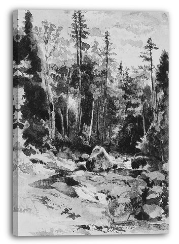 Leinwandbild John William Hill - Peabody im Glen, New Hampshire