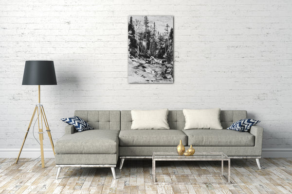 Leinwandbild John William Hill - Peabody im Glen, New Hampshire