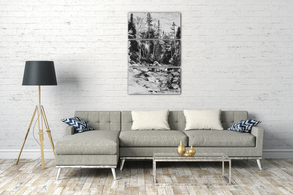 Leinwandbild John William Hill - Peabody im Glen, New Hampshire