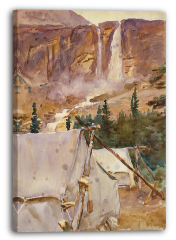 Leinwandbild John Singer Sargent - Camp und Wasserfall