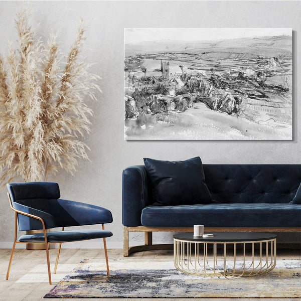 Leinwandbild John Singer Sargent - Französische Landschaft