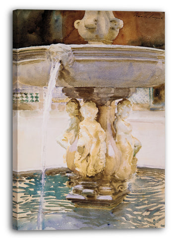 Leinwandbild John Singer Sargent - Spanischer Brunnen