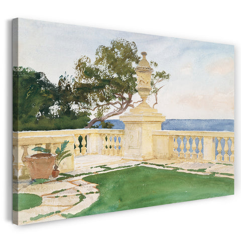 Leinwandbild John Singer Sargent - Terrasse, Vizcaya