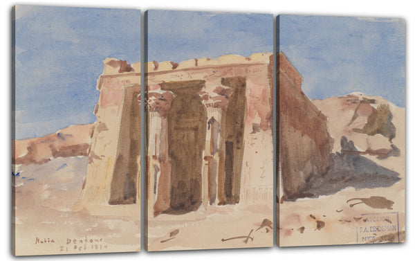 Leinwandbild Frederick Arthur Bridgman - Der Tempel von Dendur