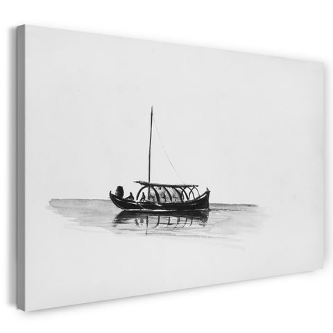 Leinwandbild John Singer Sargent - Boot (aus der Schweiz 1869 Sketchbook)