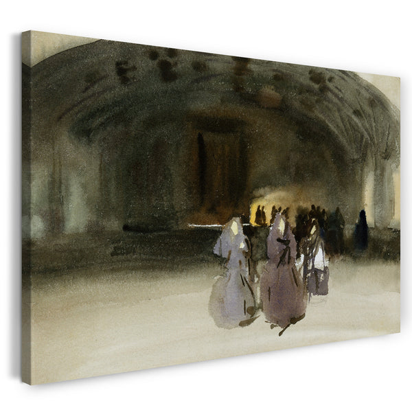 Leinwandbild John Singer Sargent - Frauen nähern sich