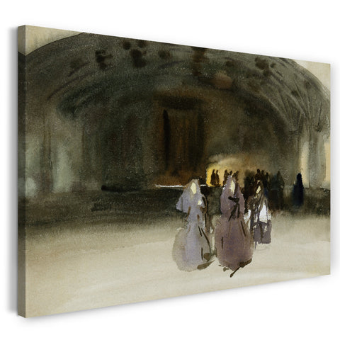 Leinwandbild John Singer Sargent - Frauen nähern sich