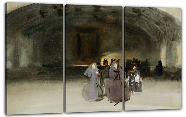 Leinwandbild John Singer Sargent - Frauen nähern sich