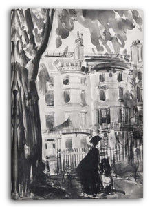 Leinwandbild George Luks (Amerikaner, Williamsport, Pennsylvania 1866-1933 New York) - Studie für "Bulfinch Houses, Beacon Hill"