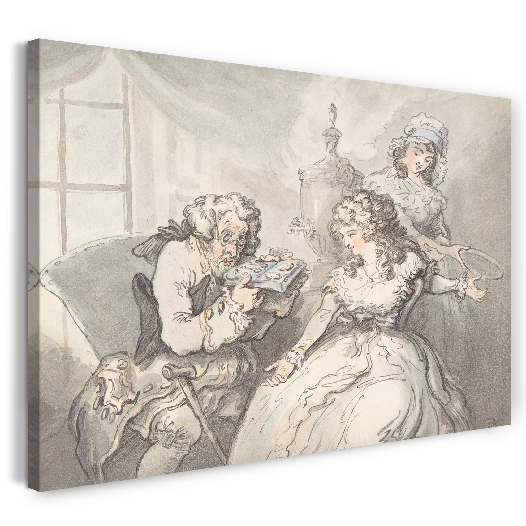 Leinwandbild Thomas Rowlandson - Der Kenner