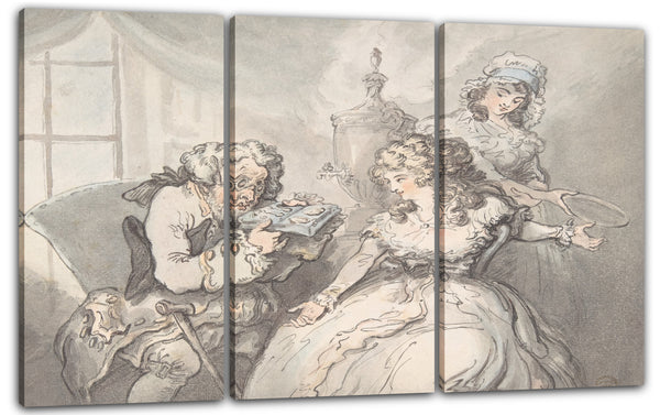 Leinwandbild Thomas Rowlandson - Der Kenner