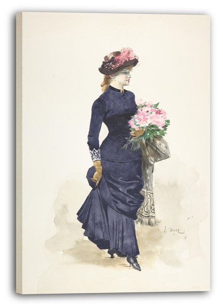 Leinwandbild Ernest-Ange Duez - Der Blumenstrauß