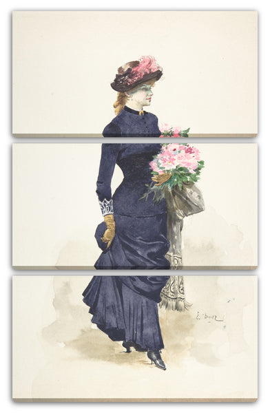 Leinwandbild Ernest-Ange Duez - Der Blumenstrauß