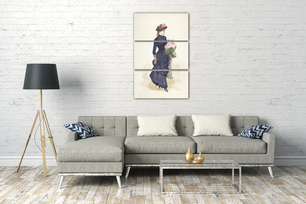 Leinwandbild Ernest-Ange Duez - Der Blumenstrauß