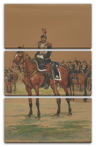 Leinwandbild Édouard Detaille - Französischer Kürassier